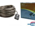 CABLE EXTENSION USB 2.0 20M + AMPLIFICATEUR