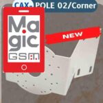 SUPPORT CAMERA METAL CAX-POLE 02 CORNER