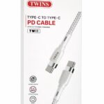 CABLE USB TYPE C- TYPE C 60W TW11