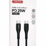 CABLE USB TYPE C - TYPE C 60W TW12