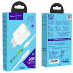 CHARGEUR HOCO / C80A Rapido PD20W+QC3.0 charger set(C to iP)(EU)   KARTON