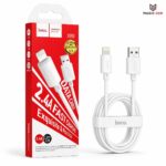 CABLE USB HOCO X88 Gratified charging data cable for iP(unpackaged) BLACK/ 1000