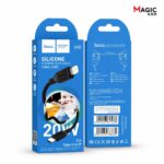 CABLE USB HOCO X90 Cool silicone PD charging data cable for iP