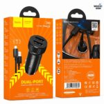 CHARGEUR AUTO / Z49 Level dual port car charger set(iP)