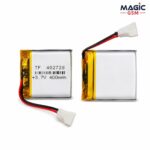 BATTERIE 402728 2 FIL 3,7V 400MAH ( size 25mm*30mm )