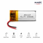BATTERIE 401119  2 FIL 3,7V 100MAH ( size 20mm*5mm )