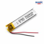 BATTERIE 500839 2 FIL 3,7V 100MAH ( size 20mm*5mm )