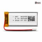 BATTERIE 802050 2 FIL 3,7V 800MAH ( size 50mm*18mm )