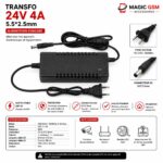 TRANSFO 24V / 4A -5.5 *2.5MM
