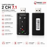 CARTE SON USB 2CH 7.1