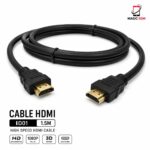 CABLE HDMI BLACK 1.5M HD01