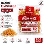BANDE ELASTIQUES 50G NATURAL MX-220-50