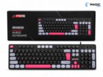 CLAVIER USB MUTIMEDIA TOUCHE ROND 3 COLOR PRIME TECH KWC76