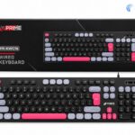 CLAVIER USB MUTIMEDIA TOUCHE ROND 3 COLOR PRIME TECH KWC76