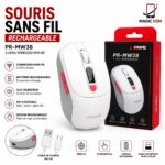 SOURIS RECHARGABLE WIRLESS 2.4G BLUETOTH AVEC AFFICHEUR PRIME TECH MW38