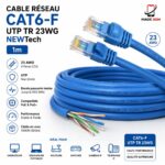 CABLE RESEAU CAT6-F UTP TR 23WG NEWTECH -1M - - Image 2
