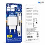 CHARGEUR HOCO / CS51A Surplus dual port charger set(iP)(EU)-28/168