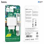 CHARGEUR HOCO / CS51A Surplus dual port charger set(micro)(EU)-28/168