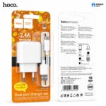 CHARGEUR HOCO / CS51A Surplus dual port charger set(type-c)(EU)-28/168