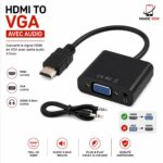 CABLE HDMI TO VGA AVEC AUDIO - Image 2