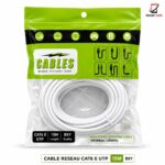 CABLE RESEAU CAT6-E UTP 15M BYX