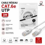 CABLE RESEAU CAT6-E UTP 3M CAPSYS