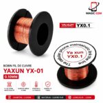 BOBIN FILE DE CHAINTE AIDA YX-01 0.10MM (cuivre émaillé isolé)