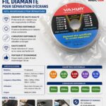 BOBIN DE FIL METALIQUE (séparateur d'écrans) YAXUN YX221 /0.06MM CUTTING WIRE