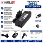 CHARGEUR LAPTOP DELL 19.5V 4.62A 7.4*5.0MM