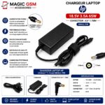 CHARGEUR LAPTOP HP 18.5V/3.5A 4.8*1.7MM SMALL PIN / 1761