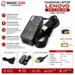 CHARGEUR LAPTOP LENOVO 20V 2.25 A smal pin /1828