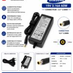CHARGEUR LAPTOP SAMSUNG 19V 3.16A 5.0*3.0MM