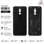 VITER ARRIERE XIAOMI  REDMI 8 BLACK ( BACK COVER )