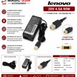 CHARGEUR LAPTOP LENOVO 20V/ 4.5A USB PIN