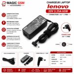 CHARGEUR LAPTOP LENOVO 20V 3.25A 4.0*1.7
