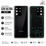 VITER ARRIERE SAMSUNG S20 ULTRA BLACK ( BACK COVER )