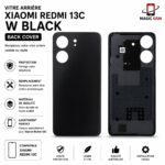 VITER ARRIERE XIAOMI REDMI 13C BLACK ( BACK COVER )