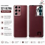 VITER ARRIERE SAMSUNG S21 ULTRA BURGUNDY ( BACK COVER )