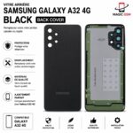 VITER ARRIERE SAMSUNG A32 4G BLACK ( BACK COVER )