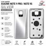 VITER ARRIERE XIAOMI NOTE 9 PRO / NOTE 9S SILVER ( BACK COVER )