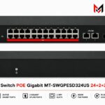 SWITCH POE 324US 24+2 + 2 GIGABIT MT