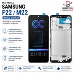 LCD SAMSUNG INCEL M22 / F22  WITH FRAM