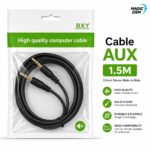 CABLE AUX 3.5/3.5 1.5M BLACK BXY