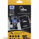 CARTE MEMOIRE MICRO SD RING PRO 4K V30 16GB