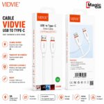 CABLE USB VIDVIE CB4050T TYPE-C USB